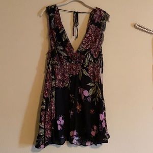 Free people floral mini dress
